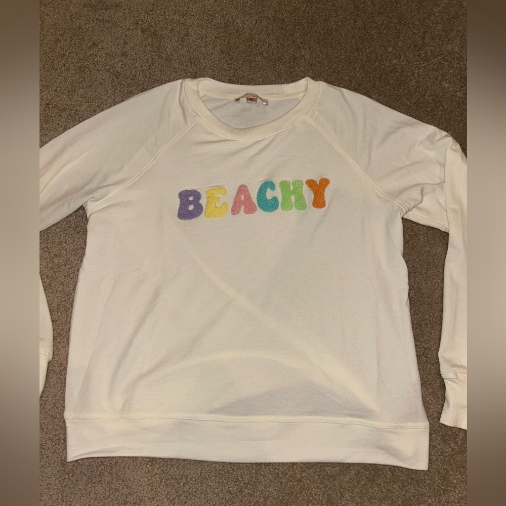 Philosophy Cream Beachy Sweatshirt